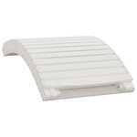 vidaXL Chaise longue avec table blanc bois massif d'acacia