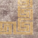 vidaXL Coureur de Tapis MARSA Gris 100 x 100 cm Polyester et PVC