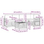 vidaXL Ensemble de canapé d'angle 6 Pièces Naturel et Anthracite