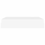 vidaXL Cadre de lit avec matelas Blanc pur 140 x 190 cm Faux cuir