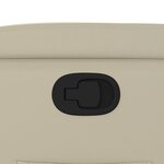 vidaXL Fauteuil inclinable Crème Similicuir