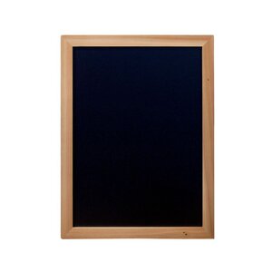 Ardoise murale WOODY 40x60cm Cadre en Bois Teck SECURIT