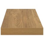 vidaXL Étagère Murale 2 Pièces Marron 80 x 23 5 x 4 cm Bois d'ingénierie