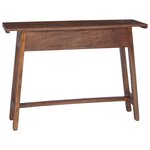 vidaXL Bureau Marron 110 x 30 x 79 cm Bois de Mahogany Massif