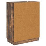 vidaXL Armoire à tiroirs Chêne fumé 66 x 34 5 x 87 cm