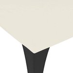 vidaXL Tonnelle à double toit crème 3 98x2 98 m acier