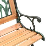 vidaXL Banc de jardin 116 cm bois de sapin massif et acier