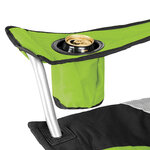 Tectake Lot de 2 chaises pliantes avec rembourrage - vert