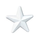 Lot de 10 étoiles en polystyrène  diamètre 20 cm  à décorer