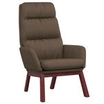 vidaXL Chaise de relaxation Taupe Tissu