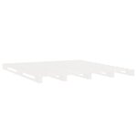 vidaXL Cadre de lit sans matelas blanc 140x190 cm bois de pin massif