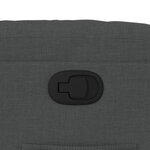 vidaXL Fauteuil inclinable Gris foncé Tissu