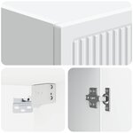 vidaXL Armoire Murale Blanc 33 x 34 5 x 90 cm Bois d'ingénierie