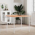 vidaXL Dessus de table 80x80x1 5 cm carré bois massif de hêtre