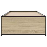 vidaXL Cadre de lit Chêne Sonoma 80 x 200 cm Bois d'ingénierie