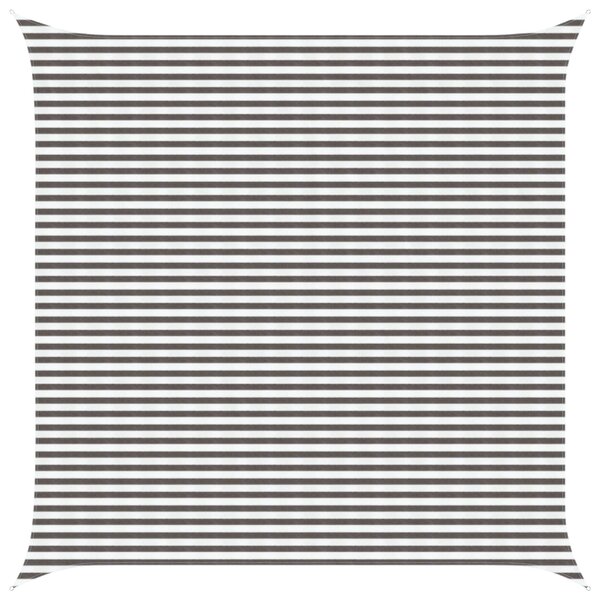 vidaXL Voile d'ombre Gris clair et blanc 4 5 x 4 5 m HDPE
