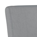 vidaXL Fauteuil sans accoudoirs gris clair tissu