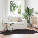 vidaXL Tapis Noir 140 x 200 cm Polyester