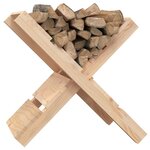 vidaXL Porte-bûches 47x39 5x48 cm Bois massif de pin