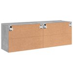 vidaXL Meubles TV muraux 2 Pièces gris béton 60x30x41 cm