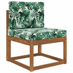 vidaXL Coussin de canapé d'extérieur 2 Pièces Motif feuille Polyester