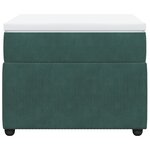 vidaXL Sommier à lattes de lit avec matelas Vert foncé 100x200 cm