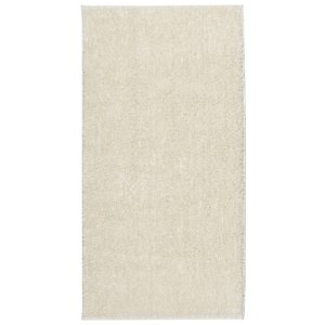 vidaXL Tapis ISTAN à poils longs aspect brillant crème 100x200 cm