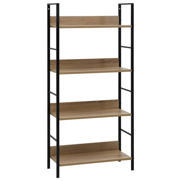 vidaXL Bibliothèque à 4 niveaux chêne 60x27 6x124 5 cm bois ingénierie
