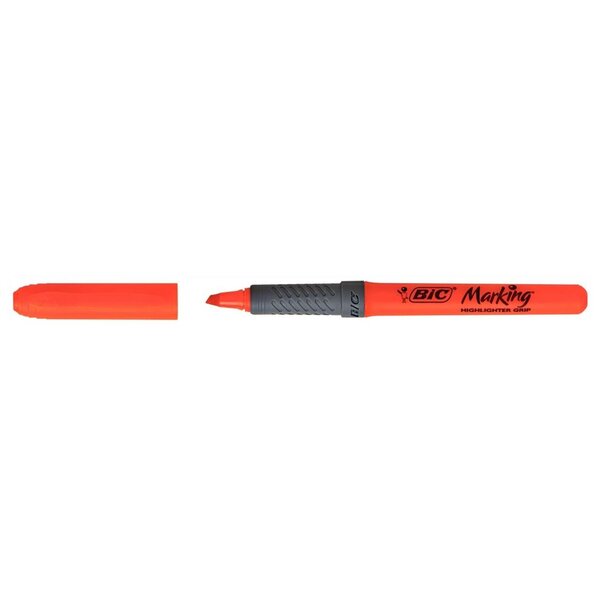 Surligneur HIGHLIGHTER GRIP Pointe Biseau Moyenne Orange BIC