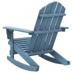 vidaXL Chaise à bascule de jardin Adirondack bois de sapin massif bleu
