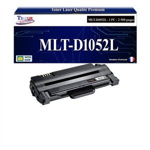 T3AZUR - Toner compatible avec Samsung MLT-D1052L pour Samsung SCX-4600 SCX-4600K SCX-4600L SCX-4601 SCX-4605K SCX-4610K SCX-4622FK