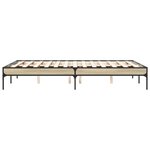 vidaXL Cadre de lit sans matelas chêne sonoma 120x190 cm
