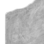 vidaXL Tête de lit avec tête de lit Gris béton 75 cm Bois d'ingénierie