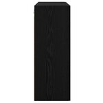 vidaXL Armoires Murailles 2 Pièces Chêne noir 69 5 x 34 x 90 cm