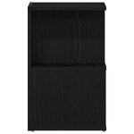 vidaXL Cabinet de chevet 2 Pièces Chêne noir 35 x 35 x 55 cm