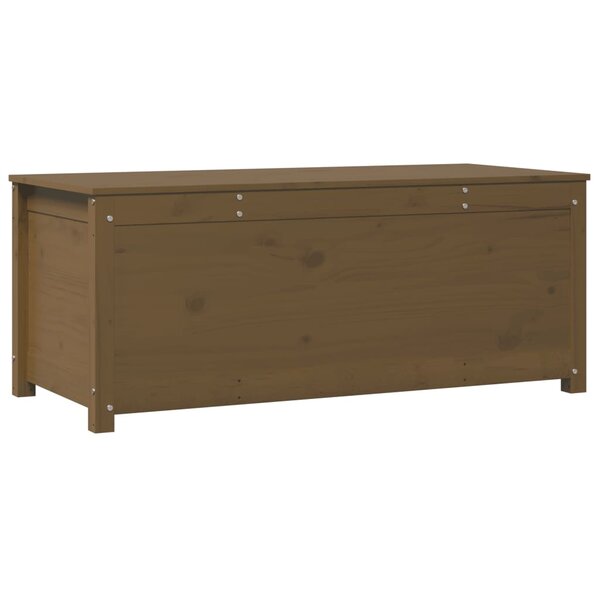 vidaXL Boîte de rangement Marron miel 110x50x45 5cm Bois massif de pin