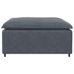 vidaXL Module de repose-pieds de canapé modulaire gris foncé