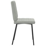 vidaXL Chaises à manger lot de 2 Gris clair Velours
