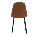 Venture Home Chaises à manger lot de 2 Polar Aspect cuir marron/noir