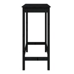 vidaXL Table de bar Noir 100x50x110 cm Bois massif de pin