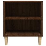 vidaXL Meuble TV Chêne marron 102x44 5x50 cm Bois d'ingénierie