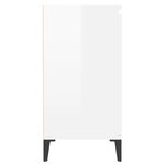 vidaXL Buffet blanc brillant 60x35x70 cm bois d'ingénierie