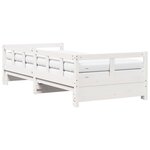 vidaXL Lit de jour et lit gigogne et matelas 80x200 cm bois pin massif