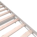 vidaXL Cadre de lit sans matelas blanc bois massif 200x200 cm