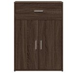 vidaXL Buffet chêne marron 60x30x84 cm bois d'ingénierie
