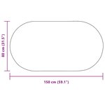 vidaXL Tapis Marron 80 x 150 cm PP