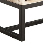 vidaXL Meuble TV Blanc 140 x 30 x 45 cm Bois d'acacia massif