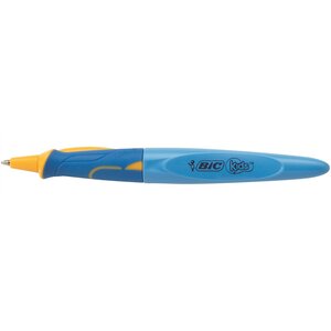 Stylo bille rétractable kids beginner twist bleu pte ø1mm encre bleue x 12 bic