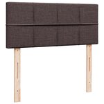 vidaXL Sommier à lattes de lit avec matelas Marron foncé 120x200 cm