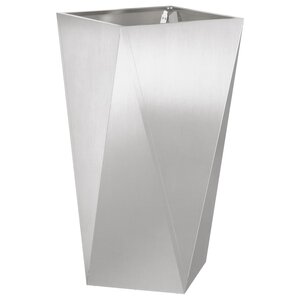 vidaXL Jardinière Argent 40 x 40 x 75 cm Acier inoxydable